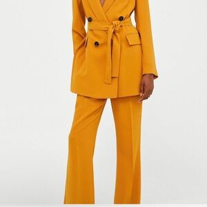Zara mustard suit pants - M - New/never worn